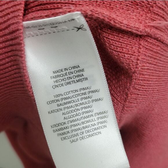 Polo Ralph Lauren Men’s Red Sky Heather 1/4 Zip Pullover Pima Cotton Sweater L - Picture 7 of 8